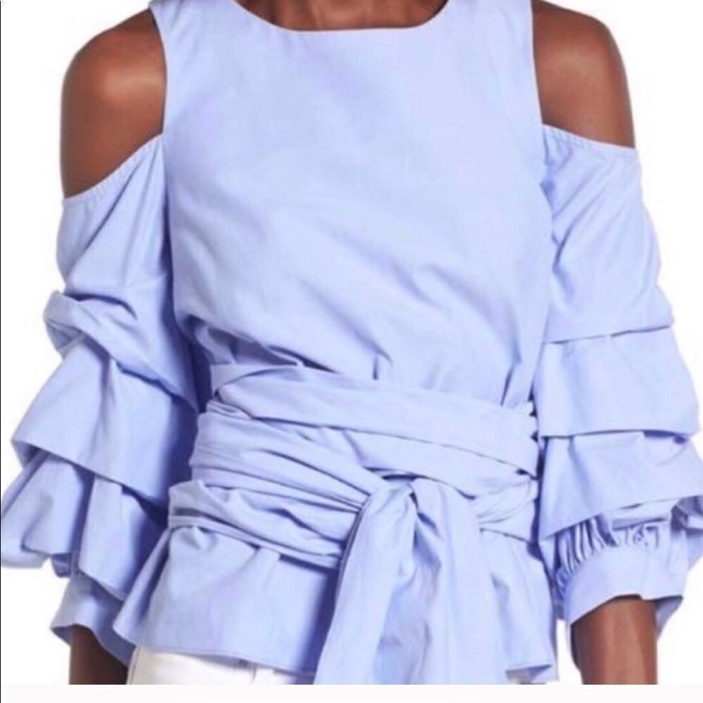 J.O.A. Cold Shoulder Blouse